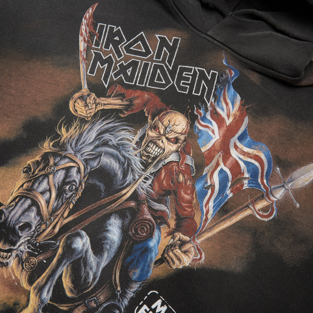 REPRESENT Iron Maiden Steed Hoodie (Stained black)
