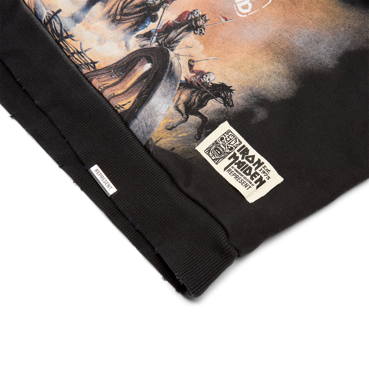 REPRESENT Iron Maiden Steed Hoodie (Stained black)