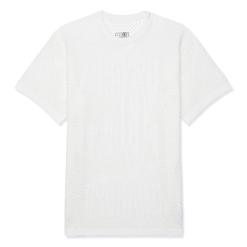 MM6 Maison Margiela Net Long Sweater (Off White)