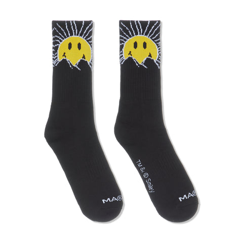 Market Smiley Sunrise Socks (Acorn)