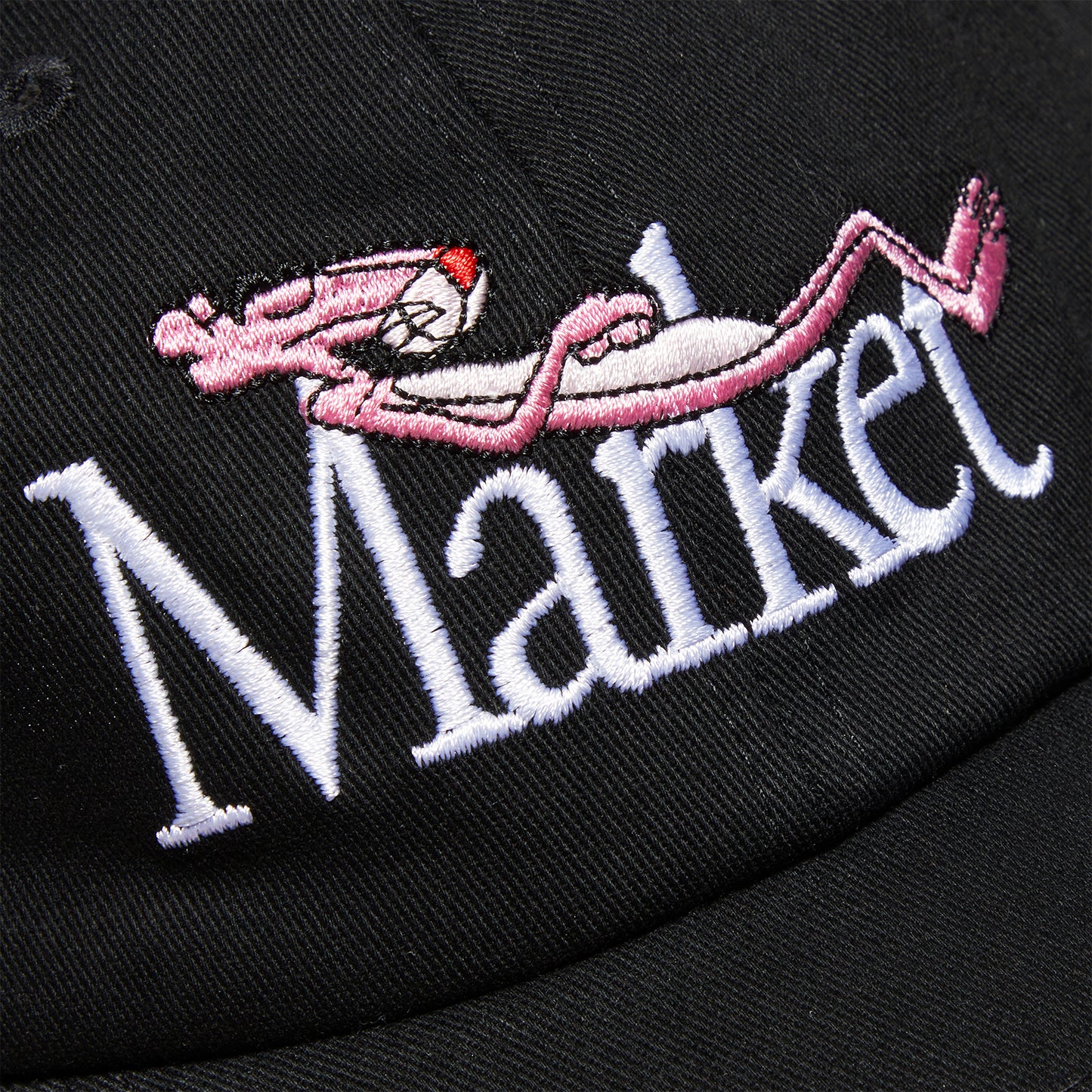 Market Pink Panther Sleepy 6 Panel Hat (Black)