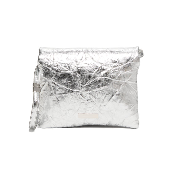Marni Silver Mini Prisma Pouch (Silver)