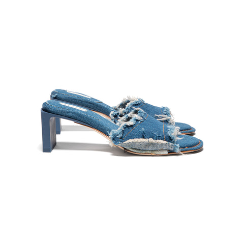 Miista Marguerite Denim Sandals (Blue)