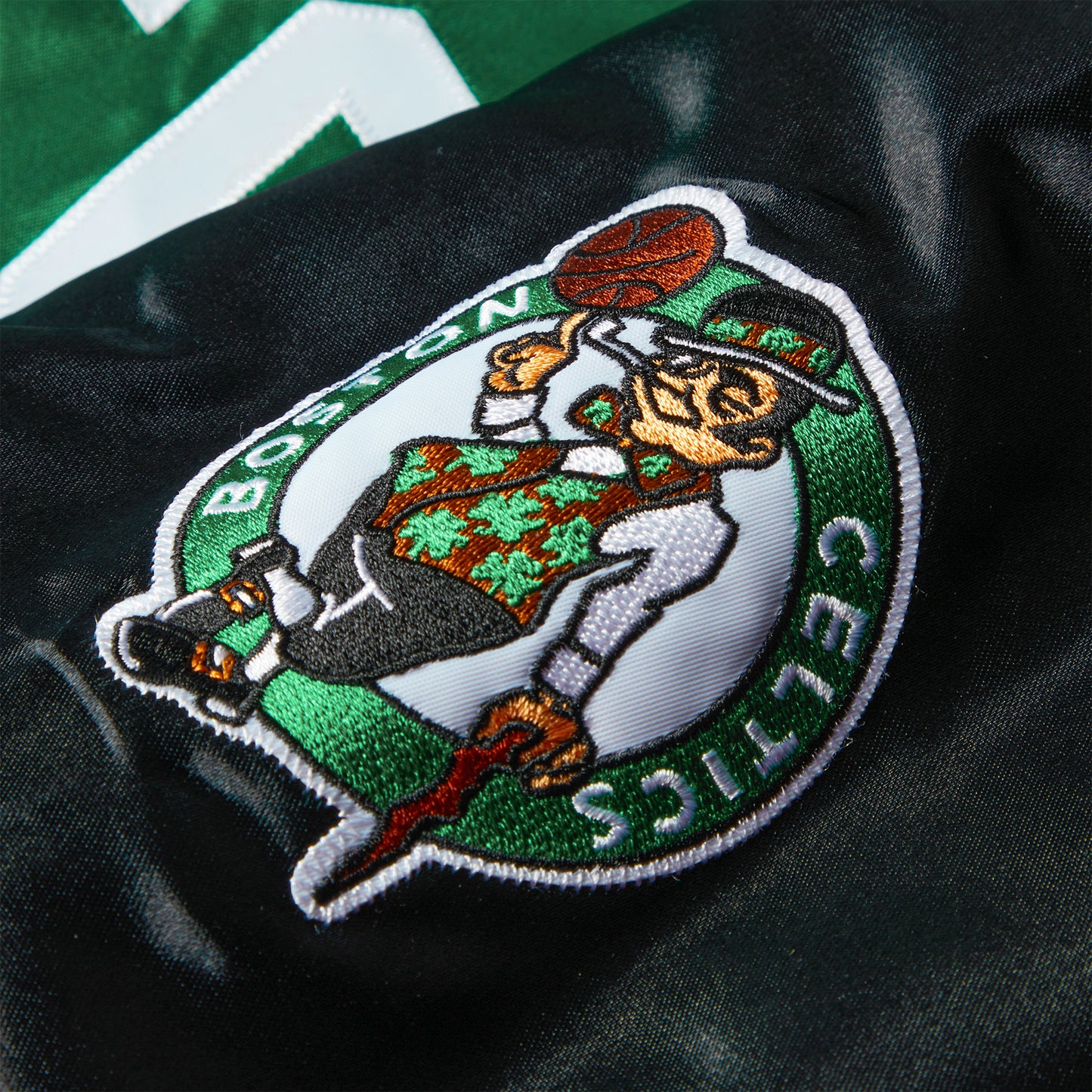 Mitchell & Ness Boston Celtics Tough Season Satin Jacket (Kelly Green)