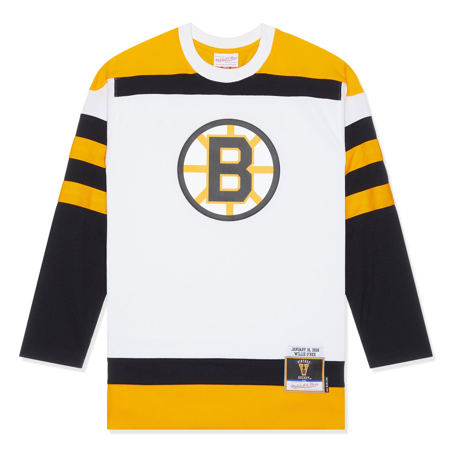 Mitchell & Ness NHL Jersey Bruins 1958 Willie O'Ree (White)