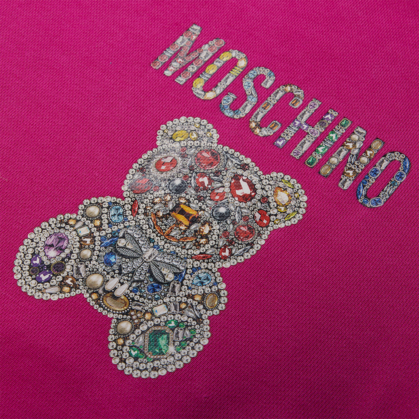 Moschino Jewel Teddy Bear Dress (Fantasy Print Fuchsia)
