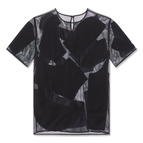 Moschino Patch Mesh T-Shirt (Fantasy Print Black)