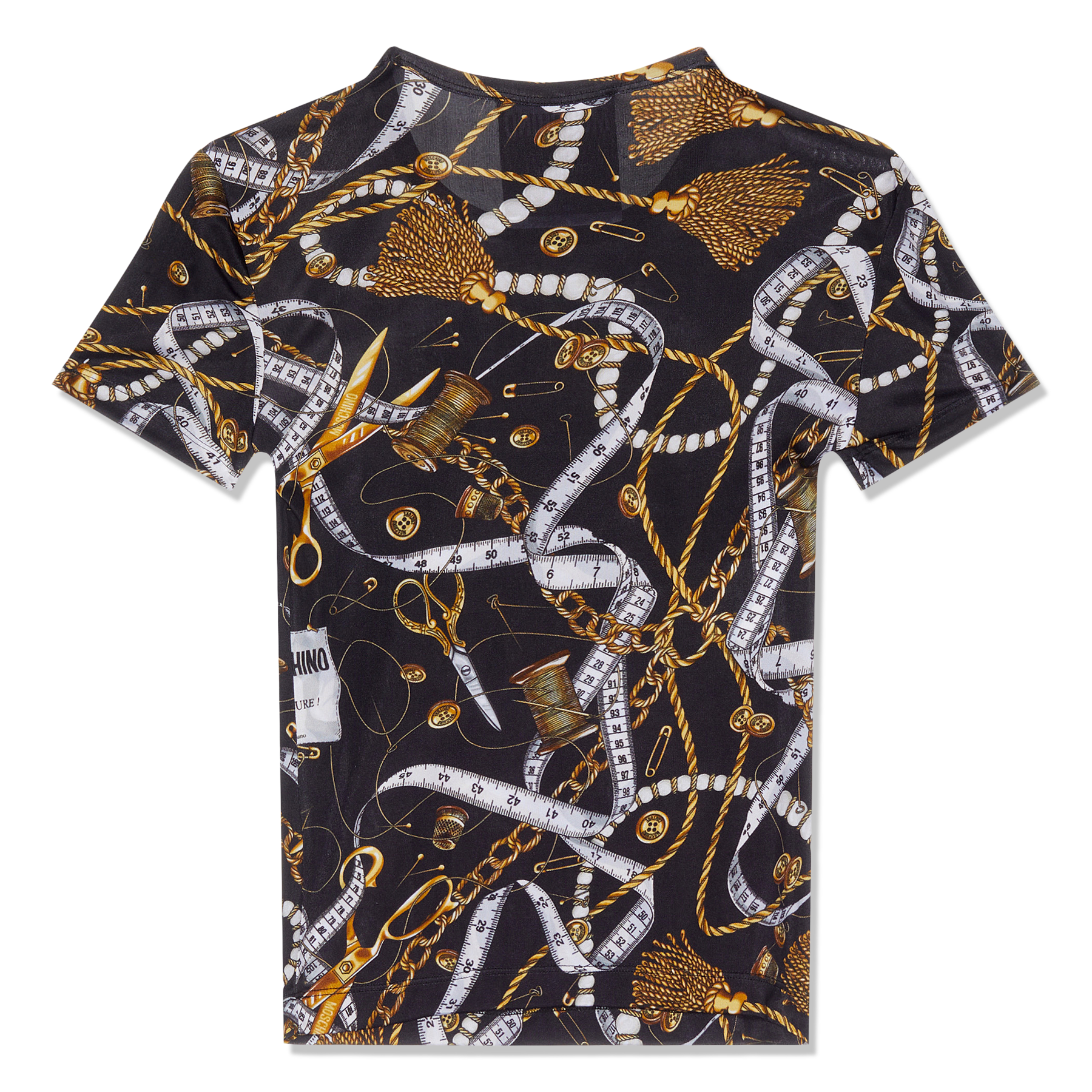 Black and online gold moschino shirt