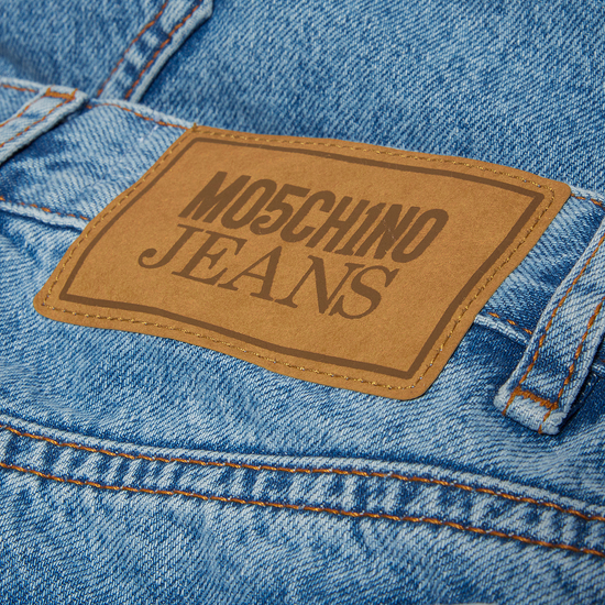 Moschino Jeans Long Denim Skirt (Fantasy Print Blue)