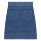 Moschino Ribbed Knit Skirt (Fantasy Print Blue)