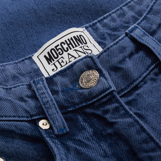 Moschino Jeans Recycled Denim Culotte (Fantasy Print Blue)
