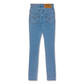 Moschino High Waist Slim Jeans (Fantasy Print Blue)