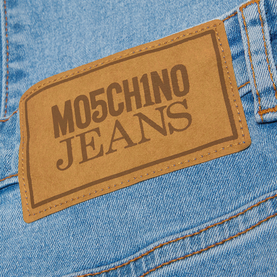 Moschino Jeans High Waist Slim Jeans (Fantasy Print Blue)