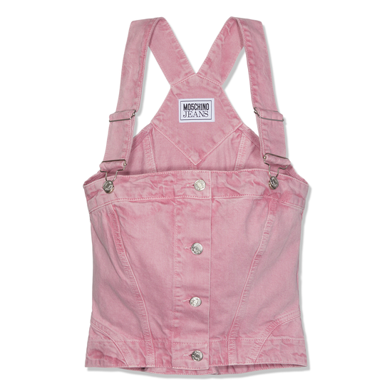 Moschino Jeans Sleeveless Denim Top (Pink)