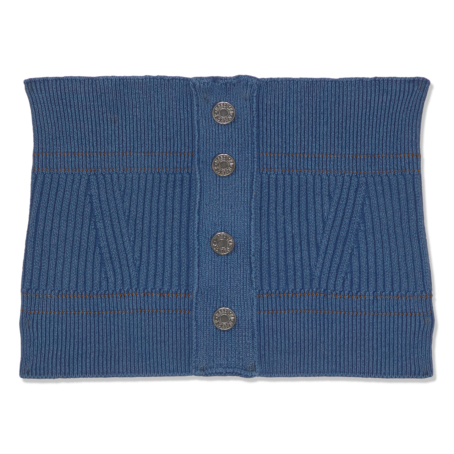 Moschino Ribbed Knit Tube Top (Fantasy Print Blue)