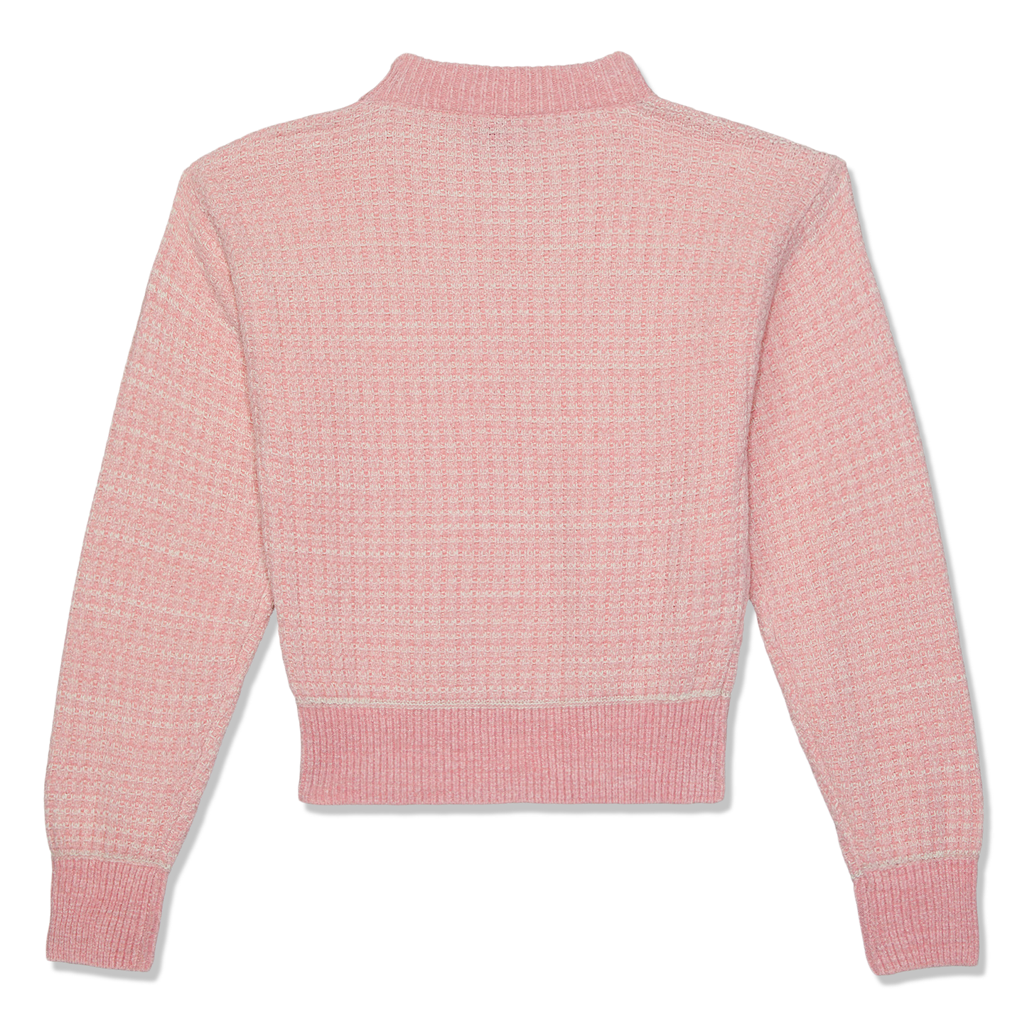 Moschino Knit Cropped Sweater (Fantasy Print Pink)