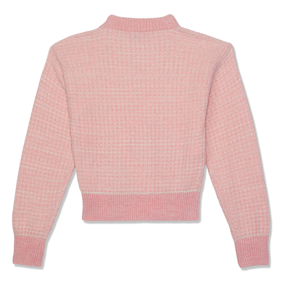 Moschino Jeans Knit Cropped Sweater (Fantasy Print Pink)