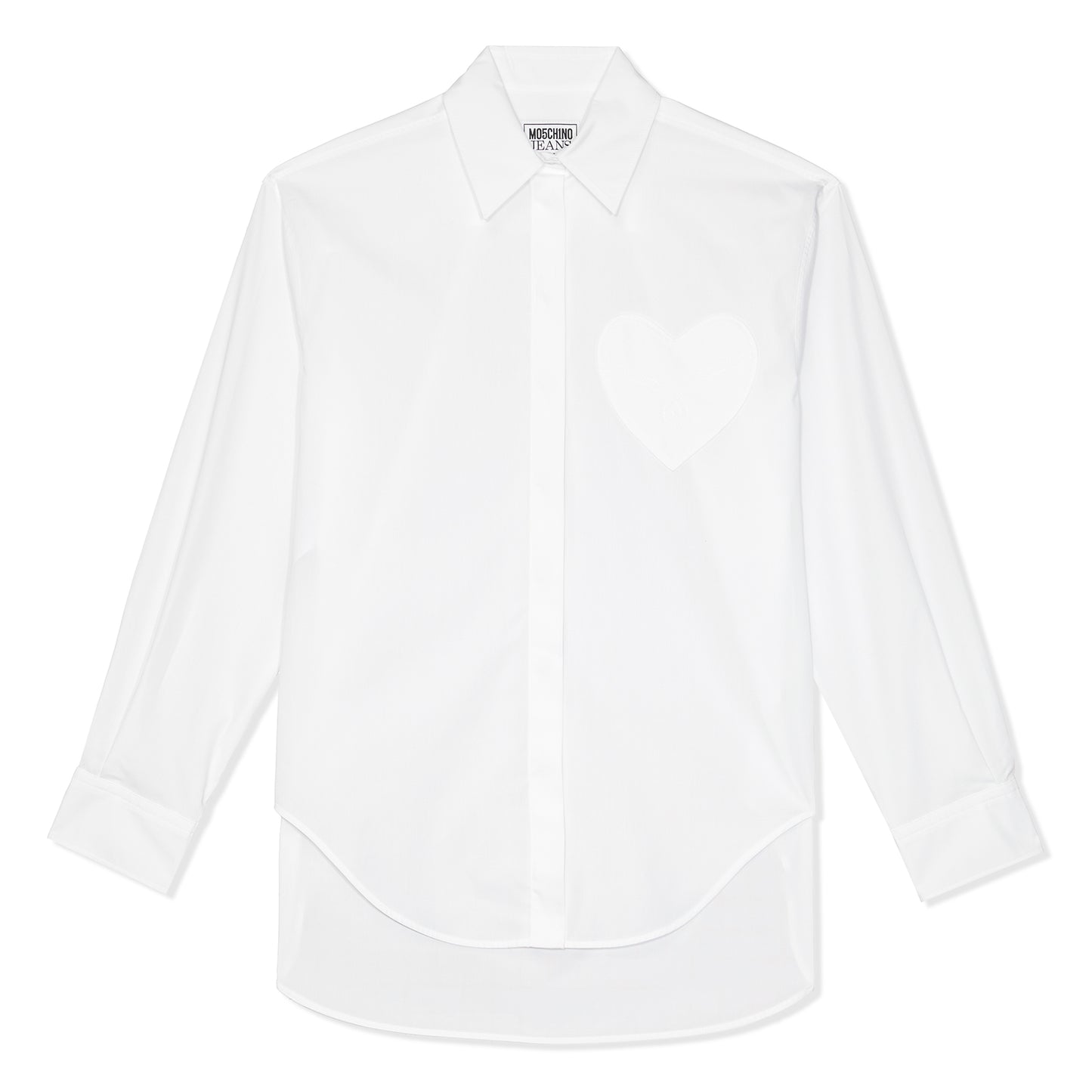 Moschino Heart Patch Blouse (White)
