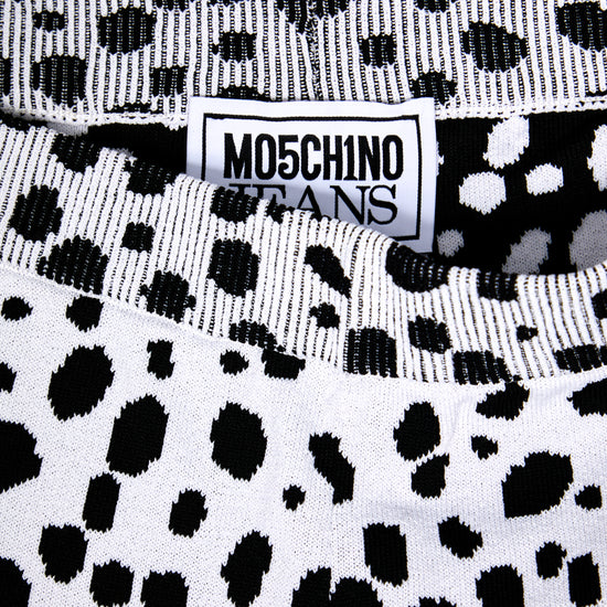 Moschino Jeans Print Knit Shorts (Black Multi)