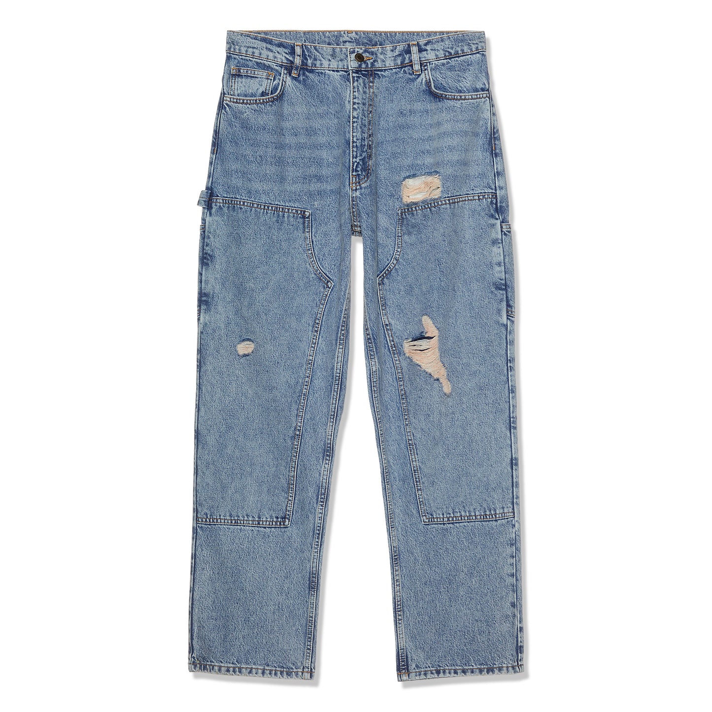 Moschino Distressed Carpenter Jeans (Blue)