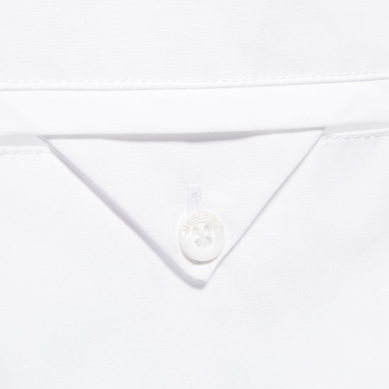 Moschino Logo Embroidered Wide Sleeve Shirt (White)