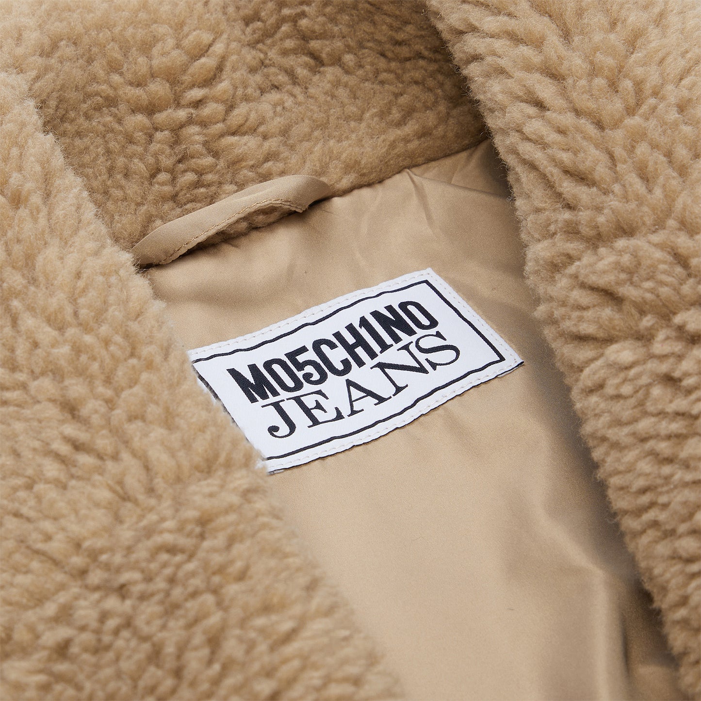 Moschino Jeans Teddy Long Coat (Beige)