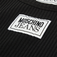Moschino Womens Label Crop Top (Black)