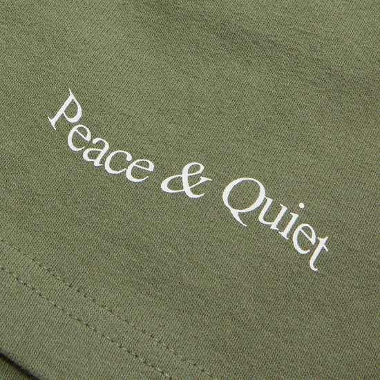Museum of Peace and Quiet Wordmark Sweatshorts (Olive)