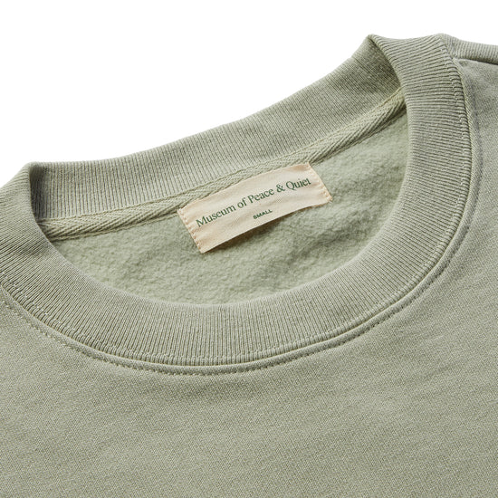 Museum of Peace and Quiet Warped Crewneck (Sage)