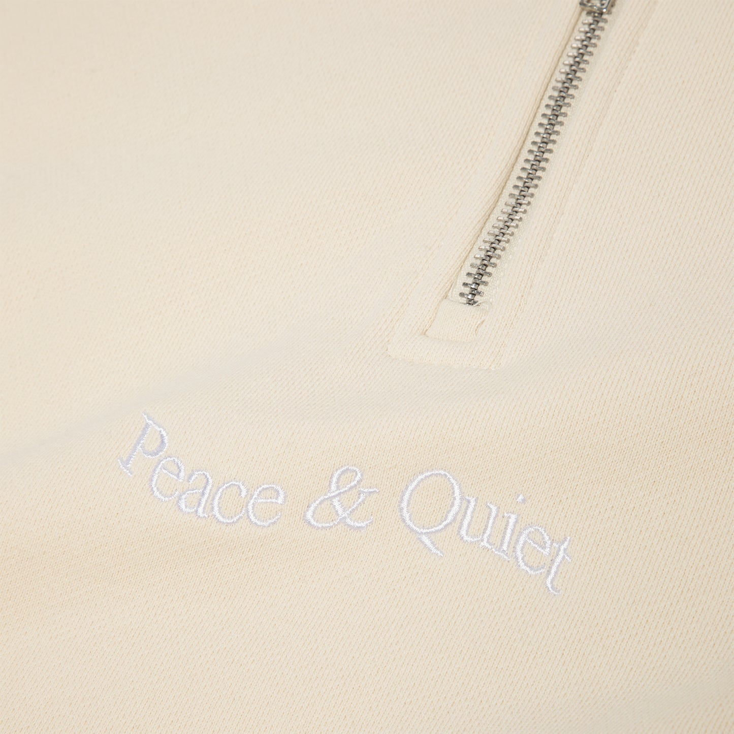 Museum of Peace and Quiet Wordmark Quarter Zip (Sand)