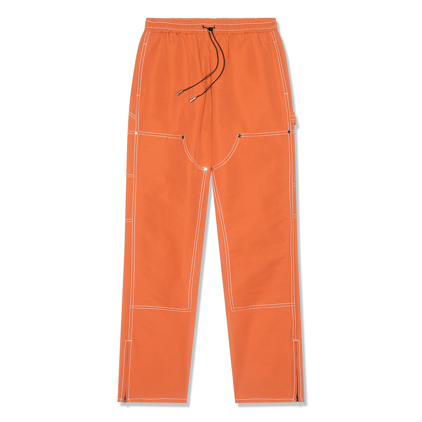 Off white top orange pants
