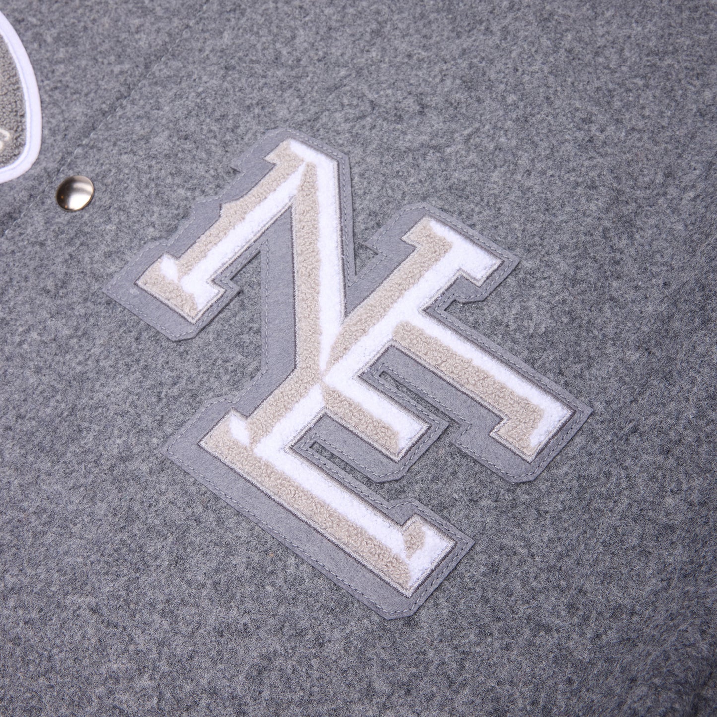 CNCPTS x Nike x Patriots NFL Rivalries Varsity Set-In Jacket (White/Gray)