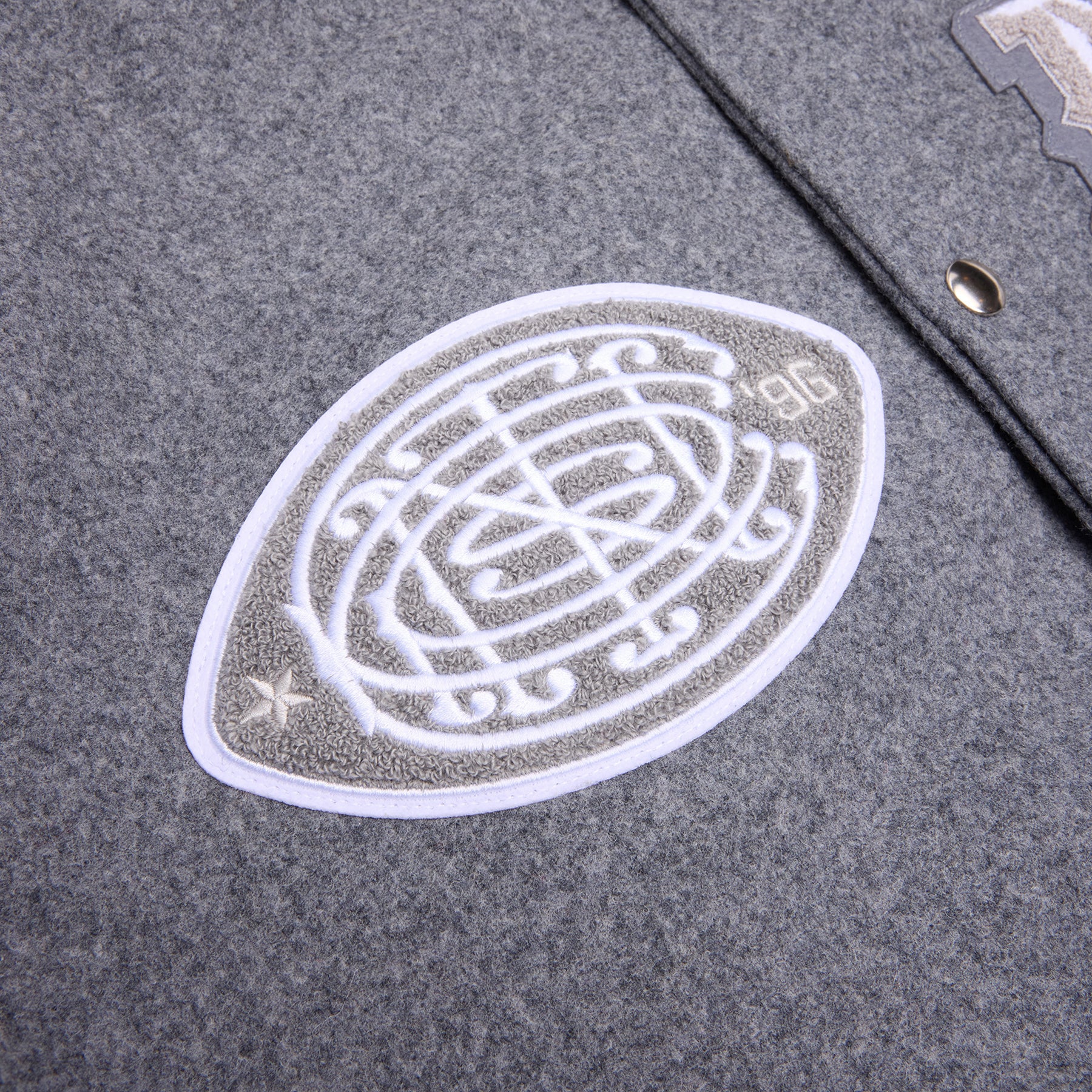 CNCPTS x Nike x Patriots NFL Rivalries Varsity Set-In Jacket (White/Gray)