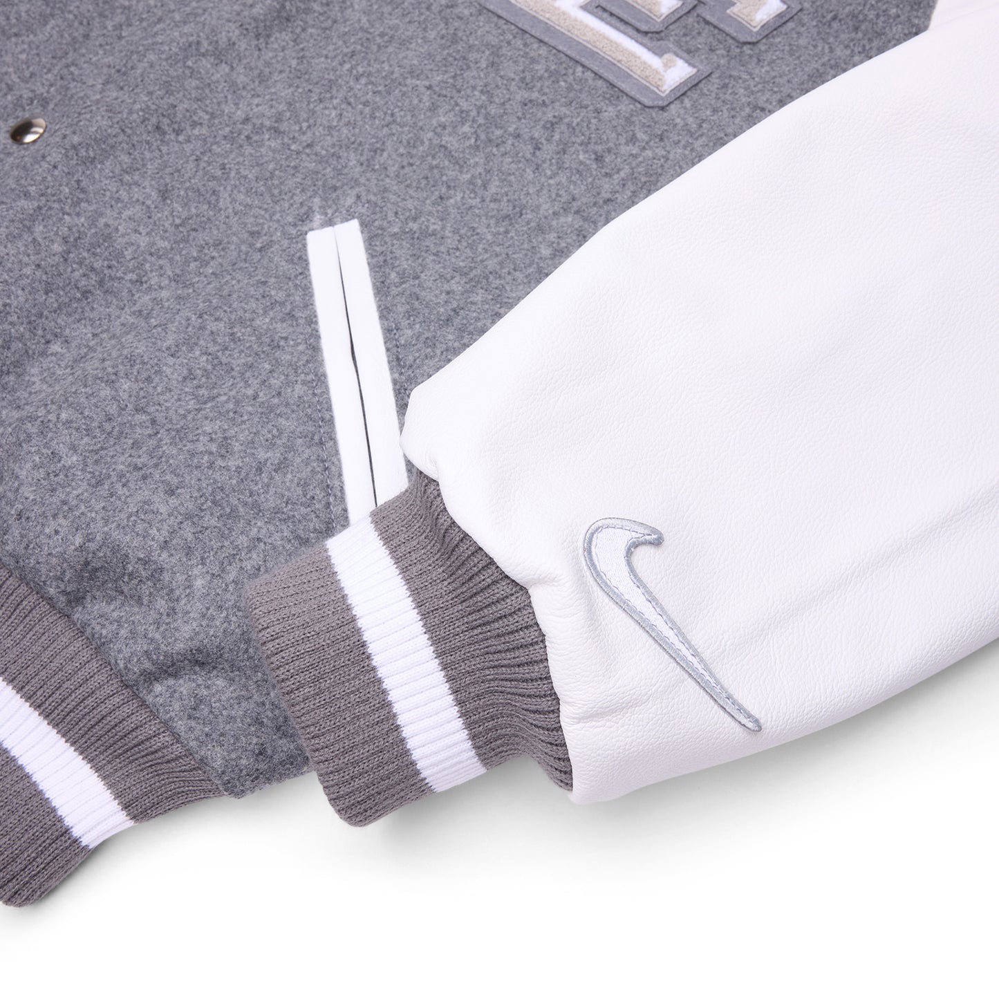 CNCPTS x Nike x Patriots NFL Rivalries Varsity Set-In Jacket (White/Gray)