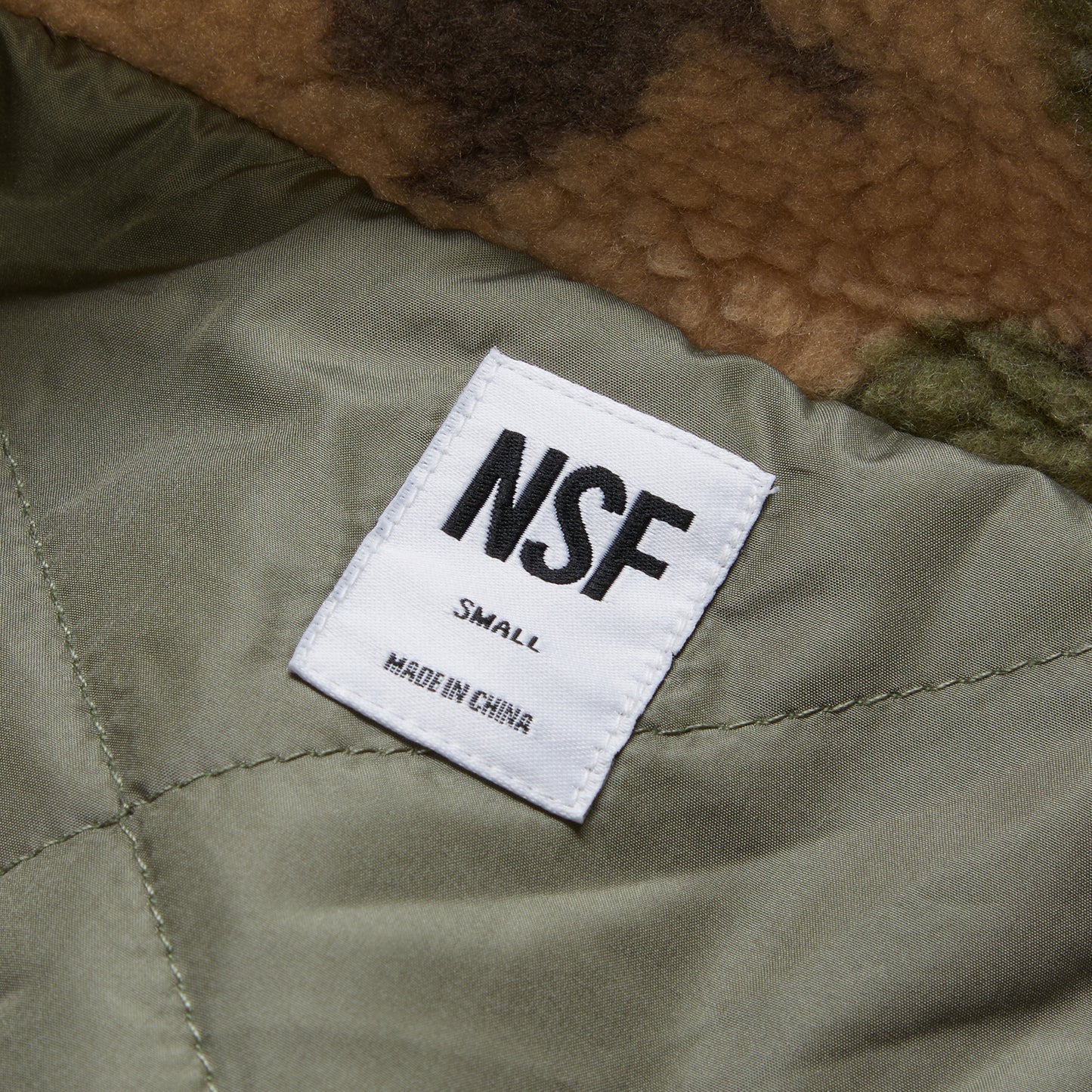 NSF WYATT Oversize Zip Front Jacket (Nude Camo)