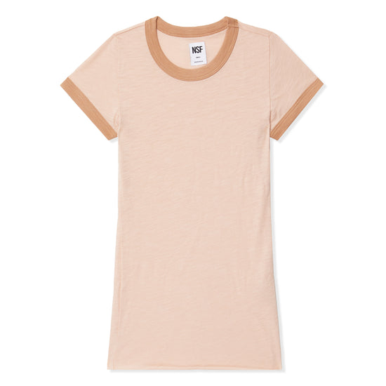 NSF BODHI Crop Fitted Ringer Tee (Dust/Frost)