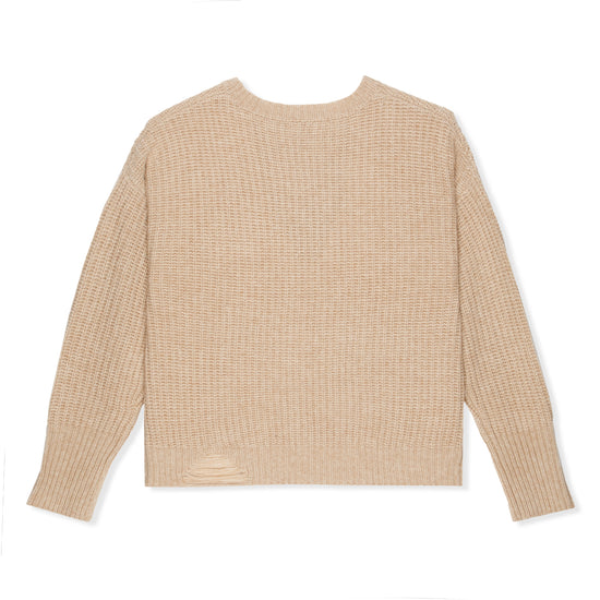 NSF Womens Ross Ribbed Crew Sweater (Nude)
