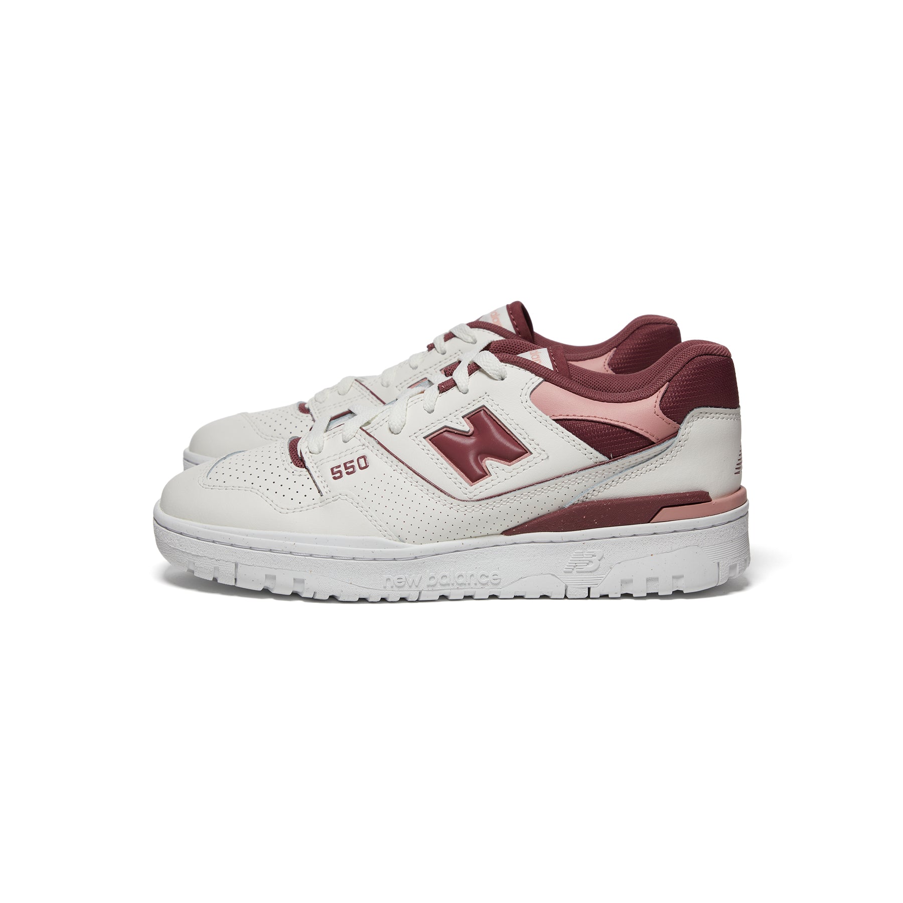 New Balance Women's 550 - White/Red/Pink (Size 5.5)