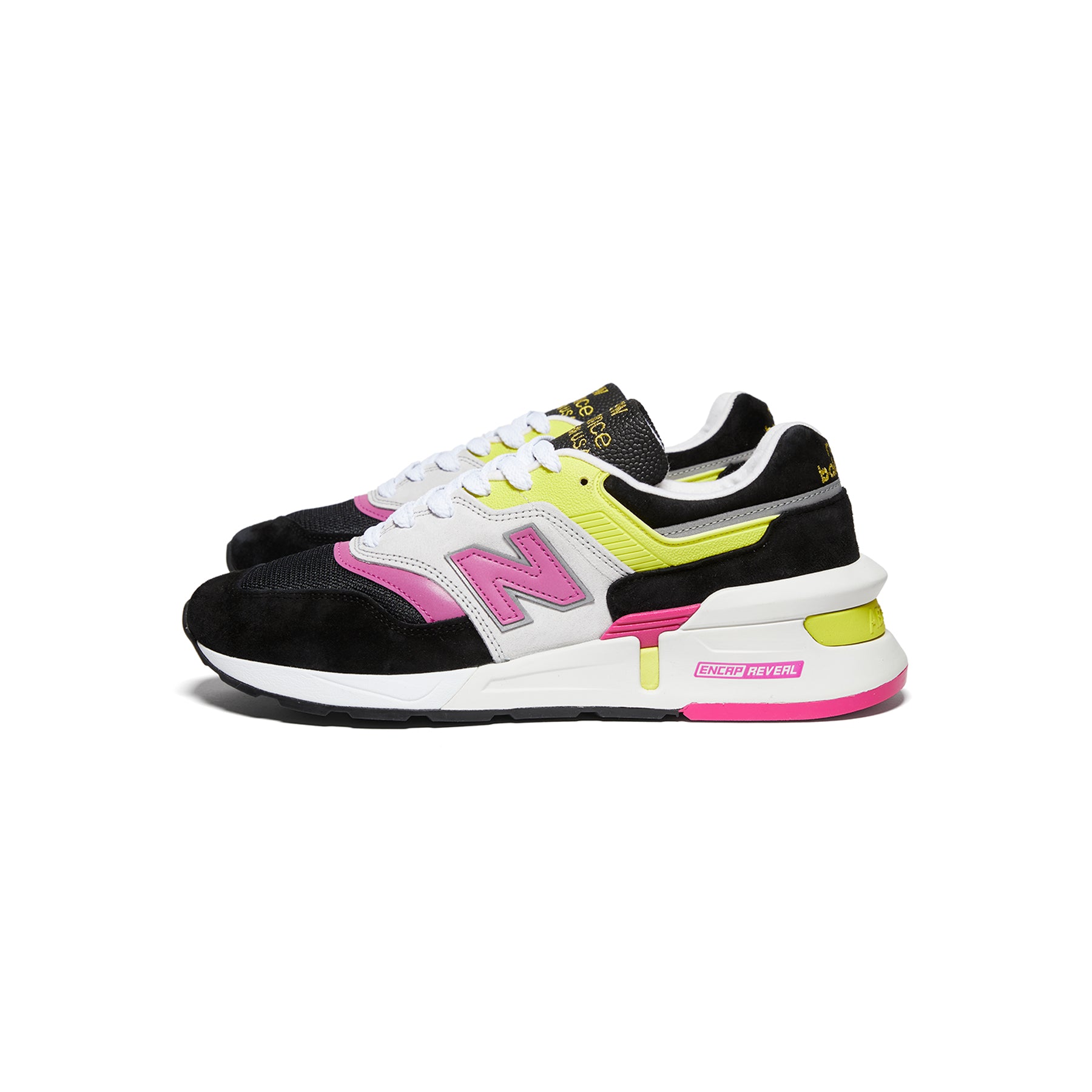 New balance 997 black pink yellow Clearance