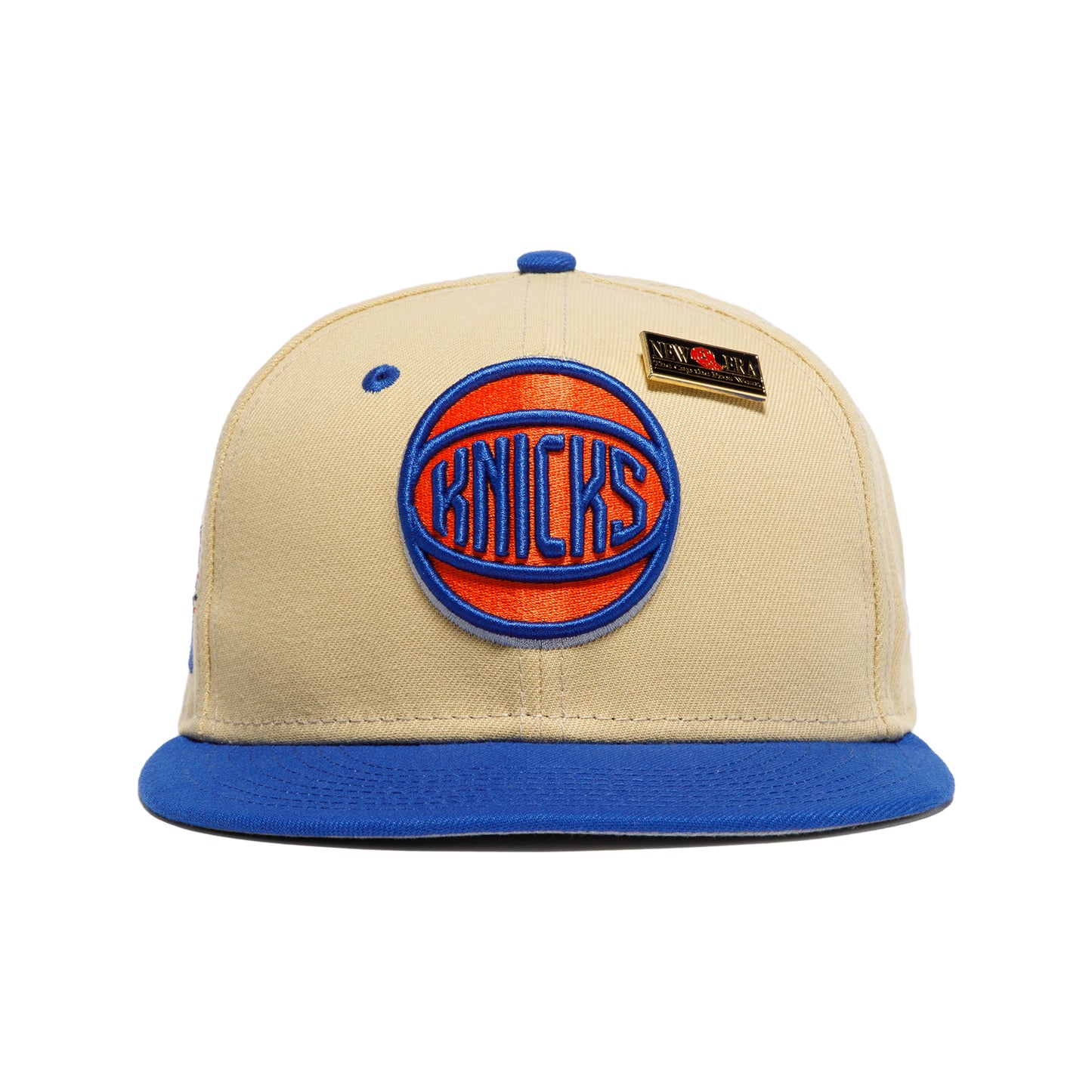 Men's New York Knicks New Era Blue Game Day Hollow Logo Mashup 59FIFTY  Fitted Hat