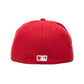 New Era 59Fifty Side Patch New York Yankees Fitted Cap (Scarlet)