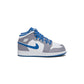 Nike Kids Air Jordan 1 Mid (Cement Grey/White/True Blue)