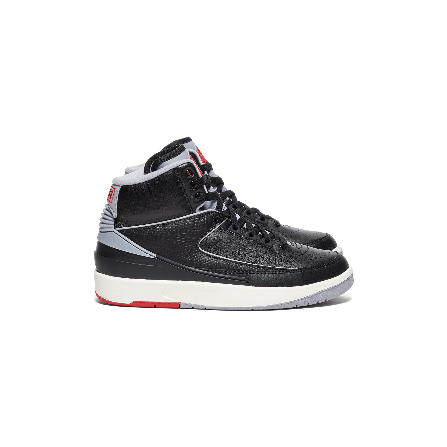 Nike Kids Air Jordan 2 Retro (Black/Cement Grey/Fire Red/Sail) – Concepts