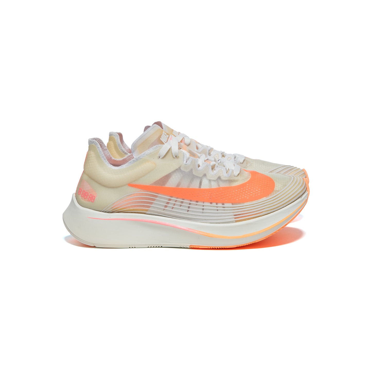 Nike Womens Zoom Fly SP  (White/Sunset Pulse-Summit White)