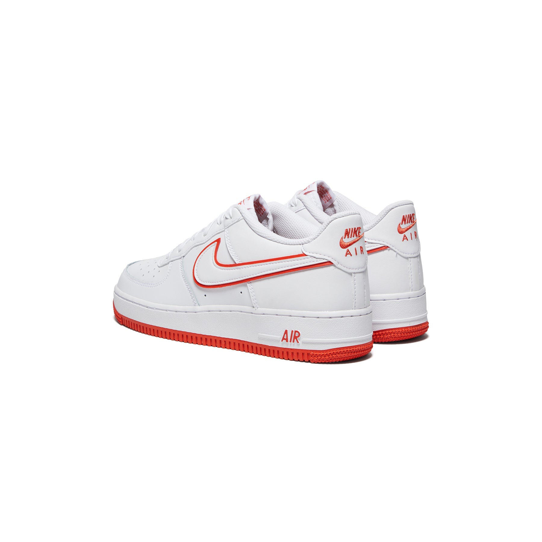Nike Kids Air Force 1 (White/Picante Red) 7Y