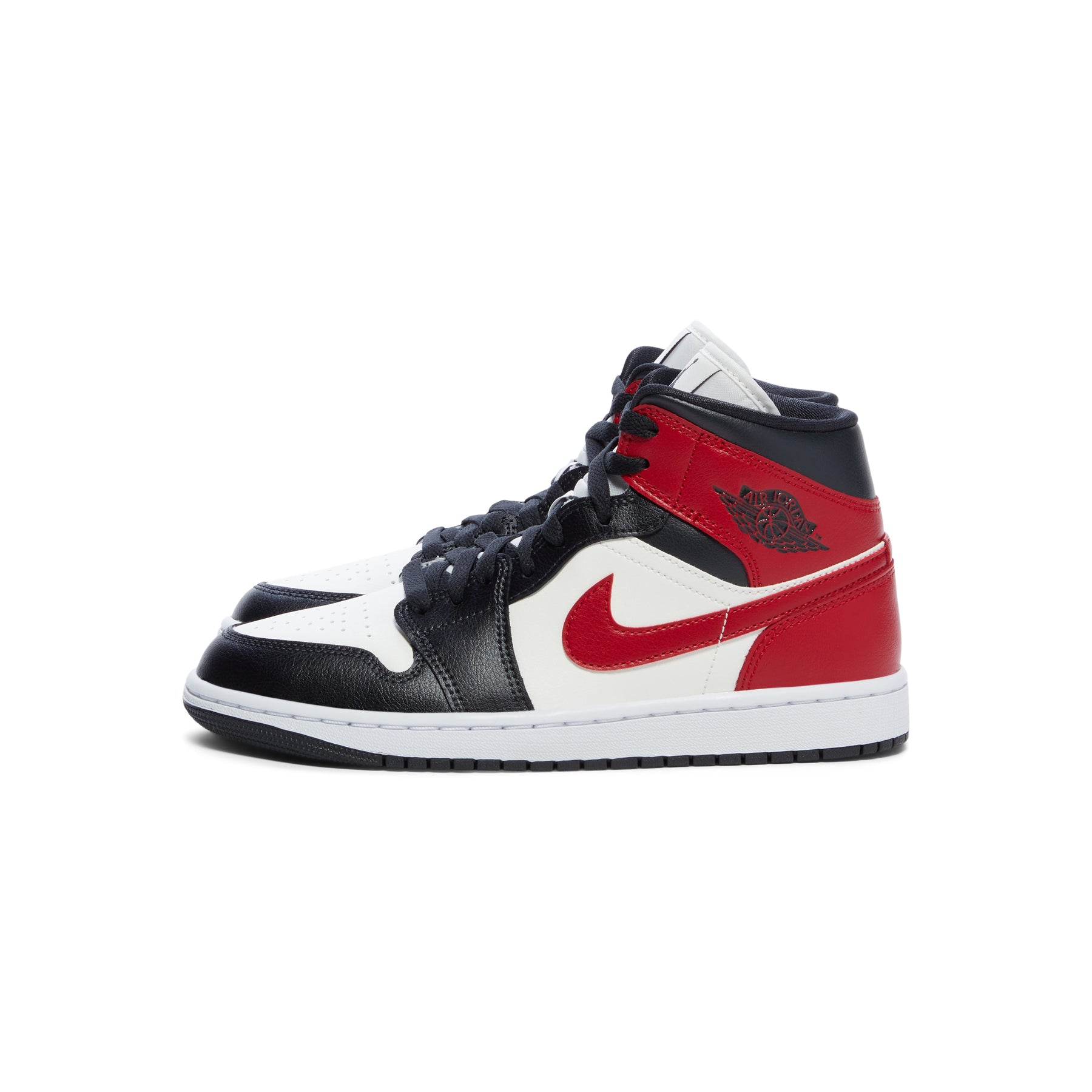 Nike Womens Air Jordan 1 Mid (Sail/Gym Red/Off Noir/White)