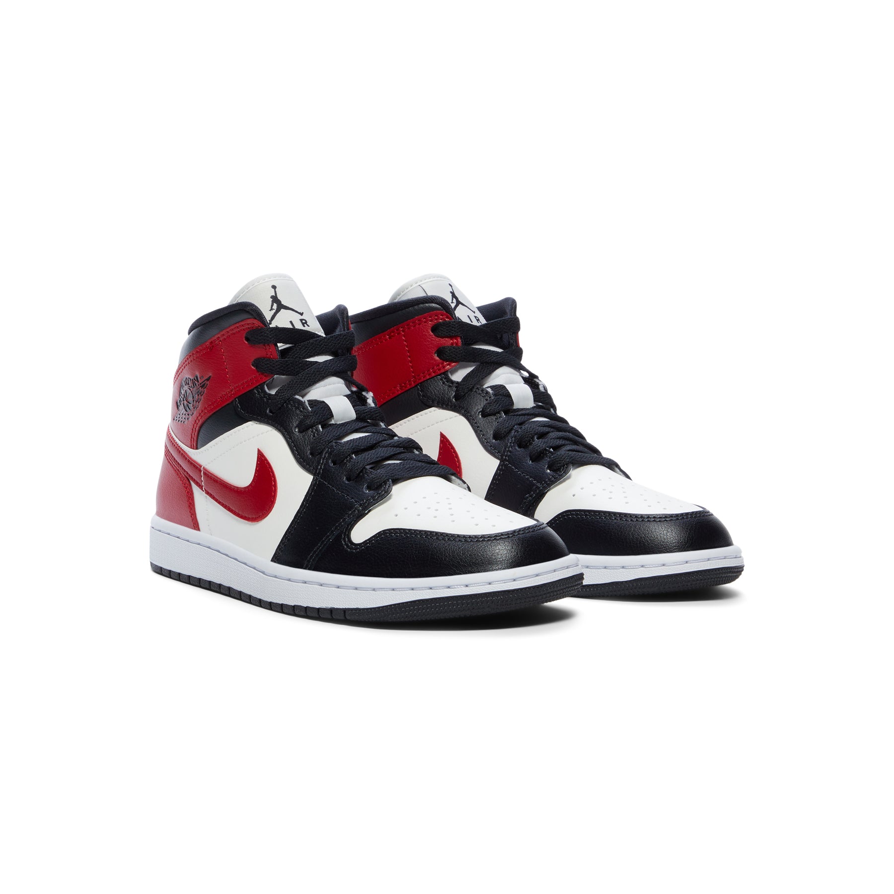 Nike Womens Air Jordan 1 Mid (Sail/Gym Red/Off Noir/White)