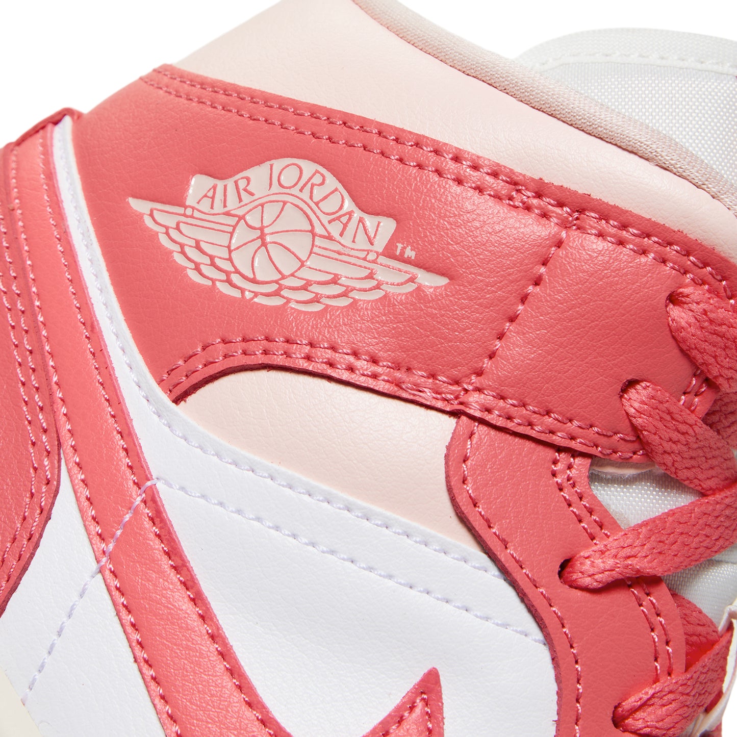 Nike Womens Air Jordan 1 Mid (White/Sea Coral/Atmosphere/Sail)