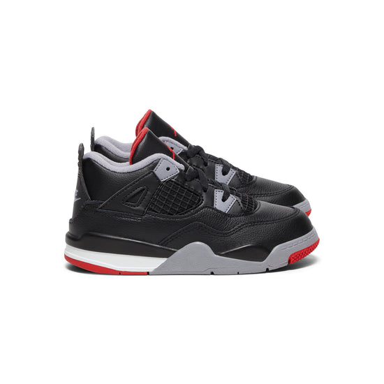 Nike Toddler Jordan 4 Retro (Black/Fire Red/Cement Grey/Summit White)