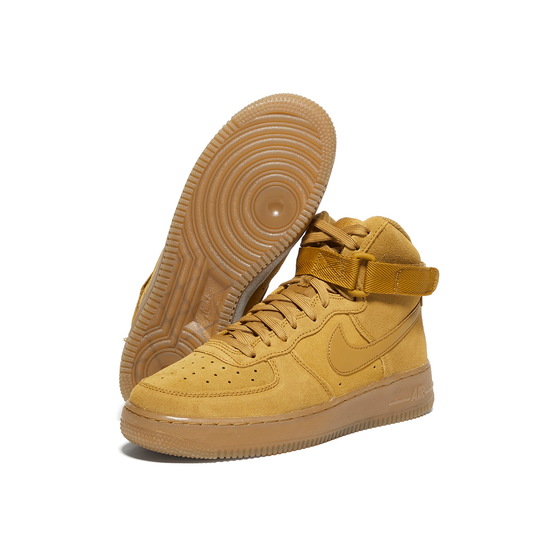 Nike Kids Brown Air Force 1 LV8 Little Kids Sneakers Wheat/Wheat-Gum Ligh
